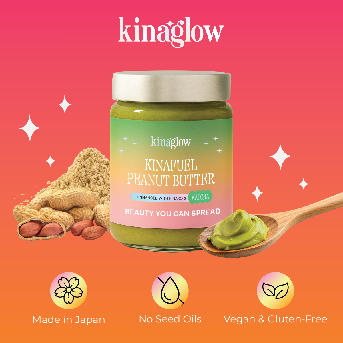 KINAGLOW Kinako-powered nut butters
