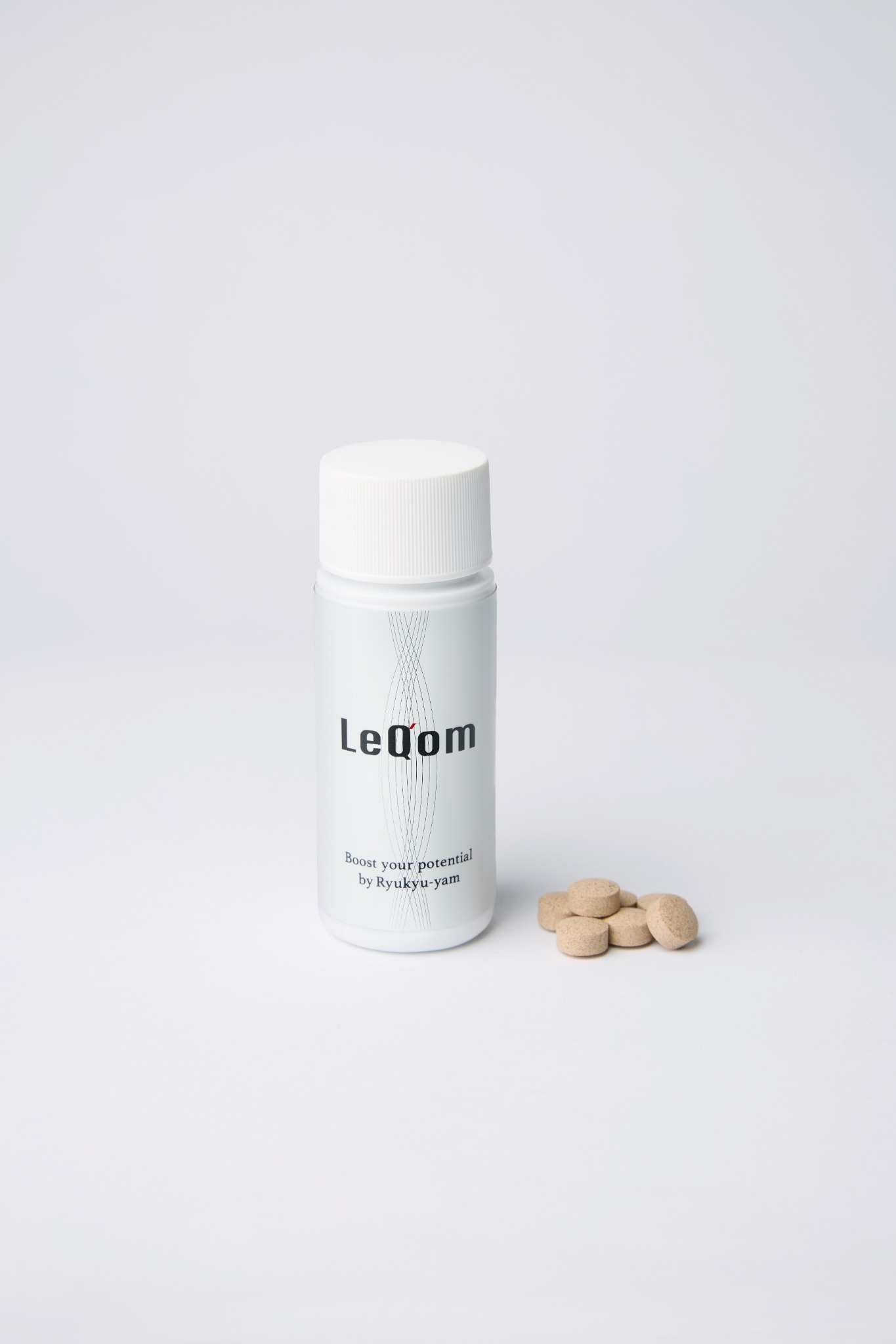 LEQ'OM Okinawan Yam Supplement Trial — Japanese equol supplement bottle